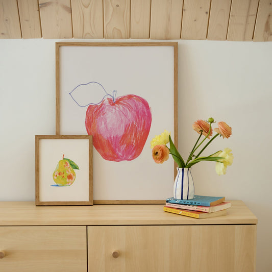 Apple Study in Reds, Poster